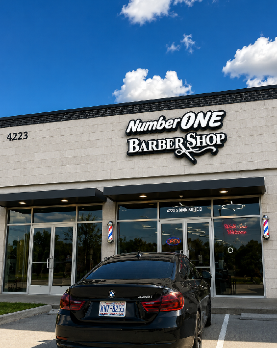 Professional barber providing men's grooming near Richmond TX
