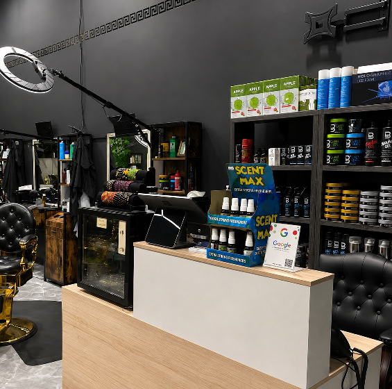 Professional barber providing a haircut near Missouri City TX
